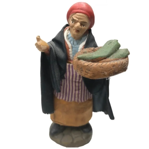 Fruttivendolo vestito in stoffa 10 cm