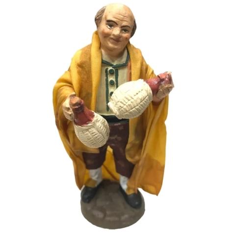Venditore di vino vestito in stoffa 10 cm