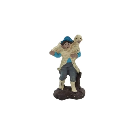 Pastore con pecora in terracotta 2 cm