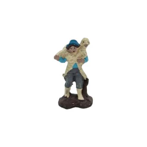 Pastore con pecora in terracotta 2 cm