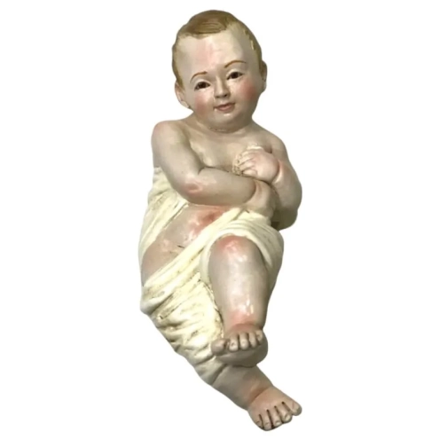 Gesù Bambino occhi in vetro per pastori da 40 a 55 cm