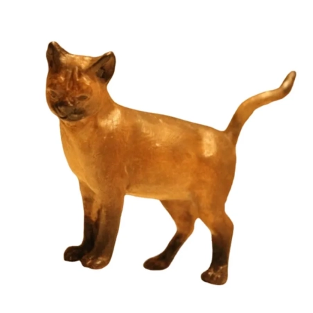 Gattino con occhi di vetro per pastori da 30-35 cm