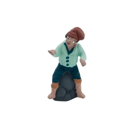 Pescatore in terracotta 4 cm