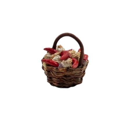 Cestino con aglio e peperoncino per pastori da 10 a 12 cm