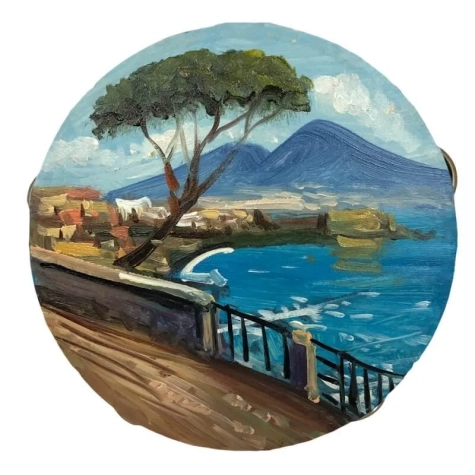 Set da 3 Tamburelli in ecopelle 10cm 14cm 18cm 2