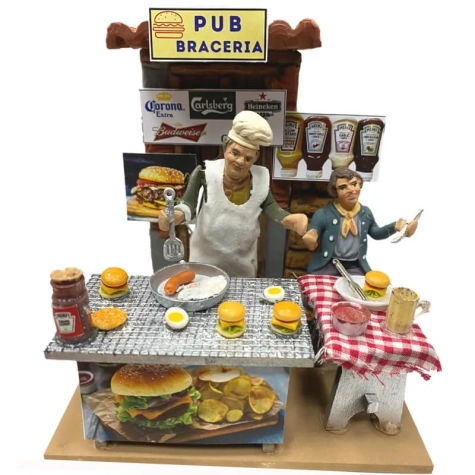 Pub e Bracieria in movimento 10 cm