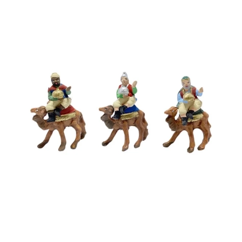 Re Magi  a cammello in terracotta 4 cm