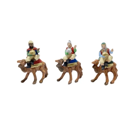 Re Magi  a cammello in terracotta 4 cm