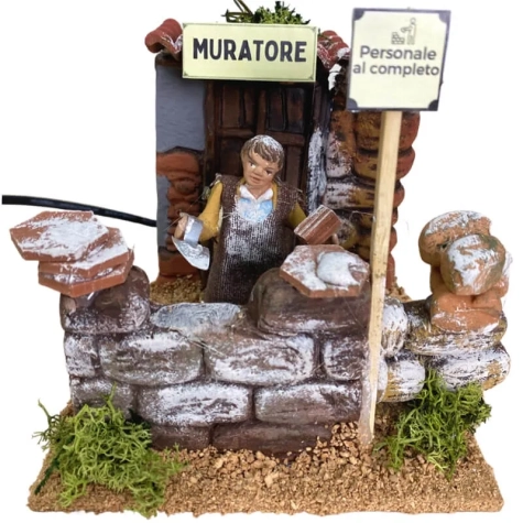 Muratore in movimento 7 cm