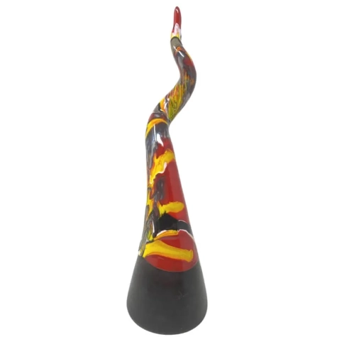 Corno in ceramica multicolore da tavolo 40 cm