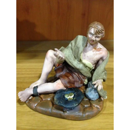 mendicante in terracotta presepe san gregorio armeno