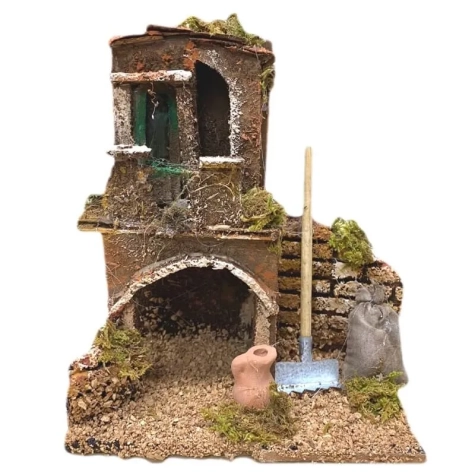 Casetta rudere di campagna 15 cm
