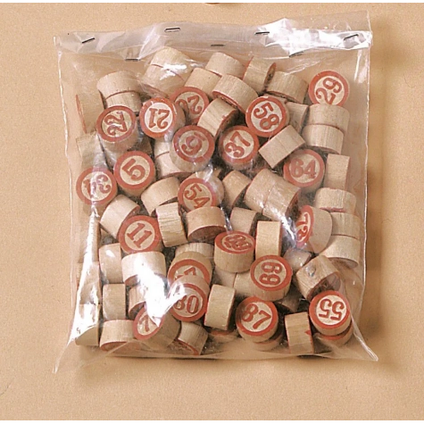 Numeri in legno per tombola
