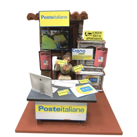 Poste italiane donna in movimento 10 cm