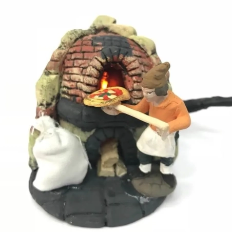 Luce LED rosso tremolante per forno presepe 9-12 v