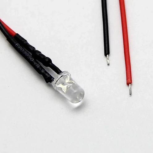 Luce LED rosso tremolante per forno presepe 9-12 v
