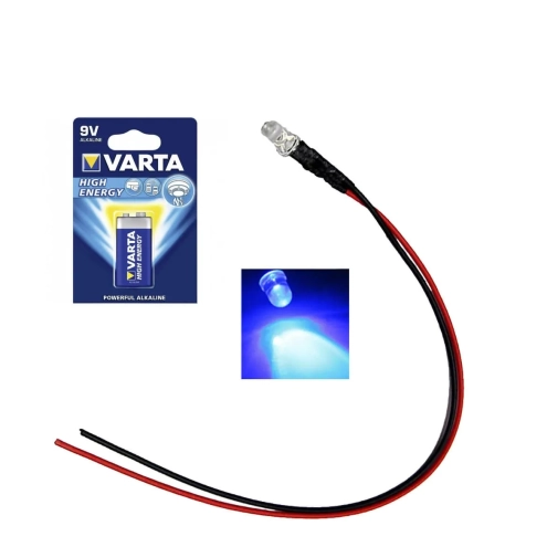 Luce LED blu 9-12 v