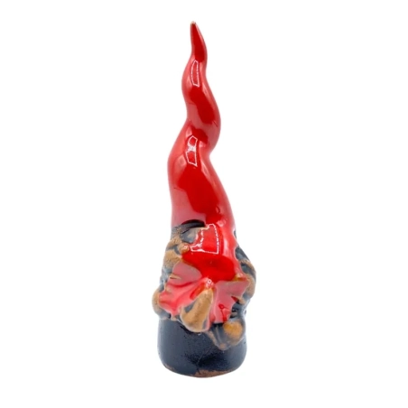 Maschere di pulcinella sfumata su corno da tavolo 9 cm