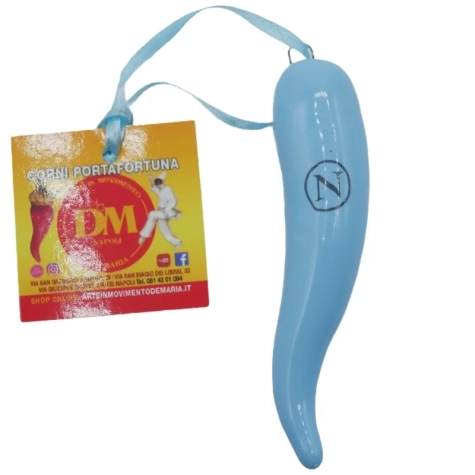 Corno luxury del napoli ceramica in scatola regalo 10 cm 2