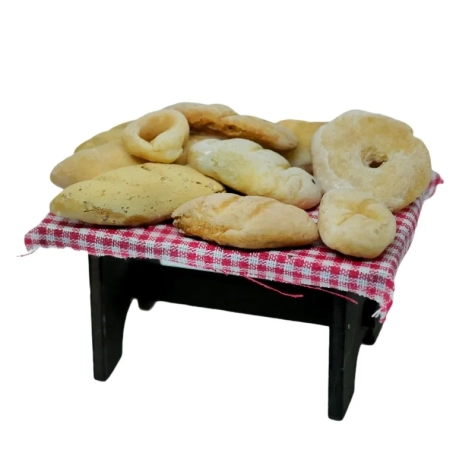Banchetto con pane fresco per pastori da 7 a 10 cm 2