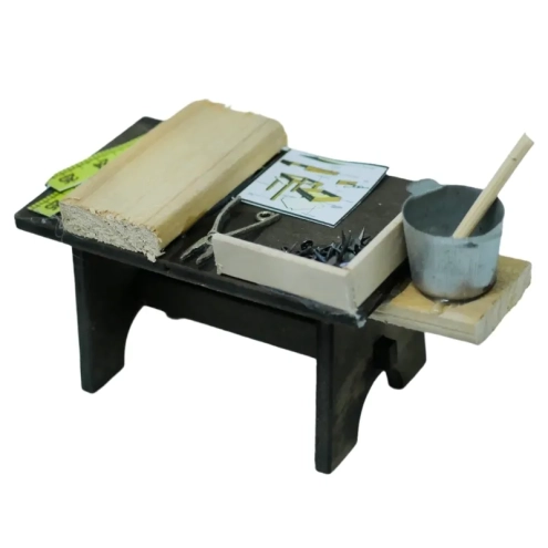 Banchetto del falegname per pastori 10 cm