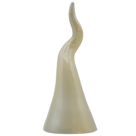 Corno in ceramica da tavolo beige 15 o 20 cm 2