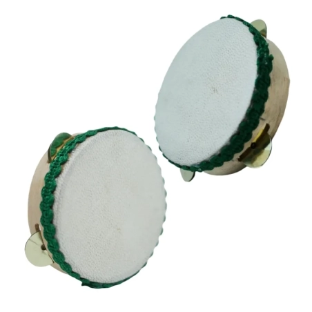 Tamburello in vera pelle da 8 cm