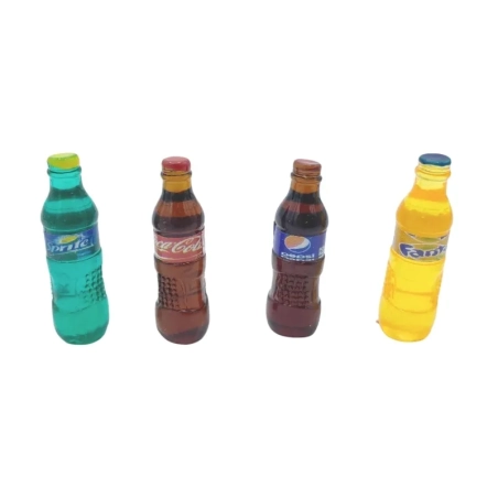 Set da 4 Coca cola e bibite per pastori da 7 a 12 cm
