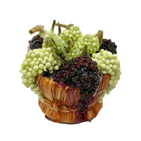 Cestino con uva mista per pastori da 15 a 25 cm