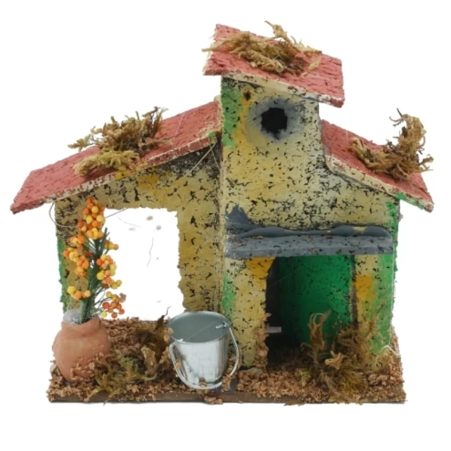 Casolare in sughero con stalla 12 cm