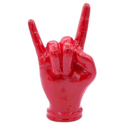Corna mano rossa in ceramica 16 cm