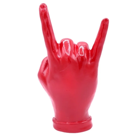 Corna mano rossa in ceramica 16 cm 2