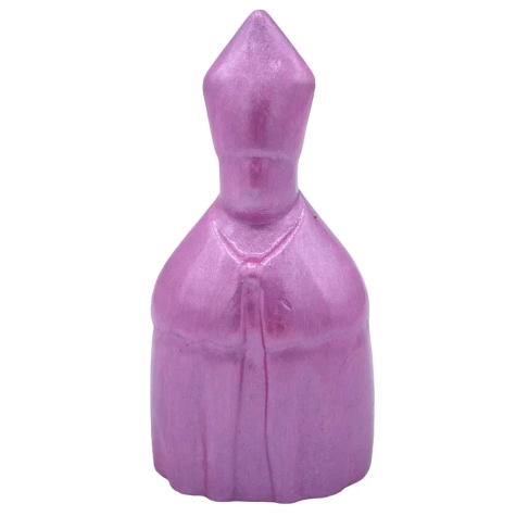Busto San Gennaro rosa metalizzato in scatola regalo 10 cm 2