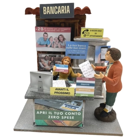 Bancaria in movimento 10 cm
