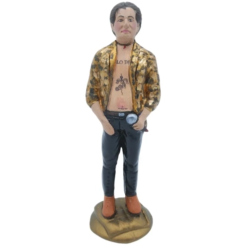 Statuetta Damiano dei Maneskin in terracotta 17 cm