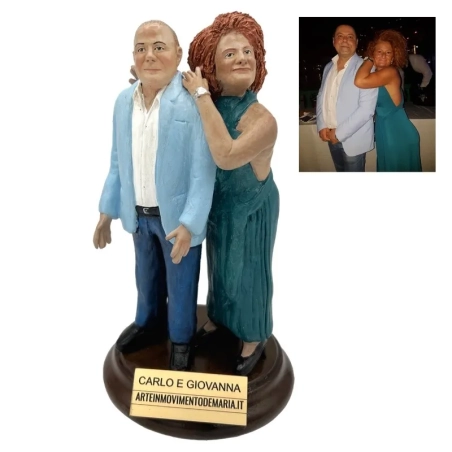 Statuina coppia personalizzata 15 cm