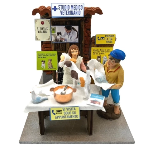 Veterinario Donna in movimento 10 cm