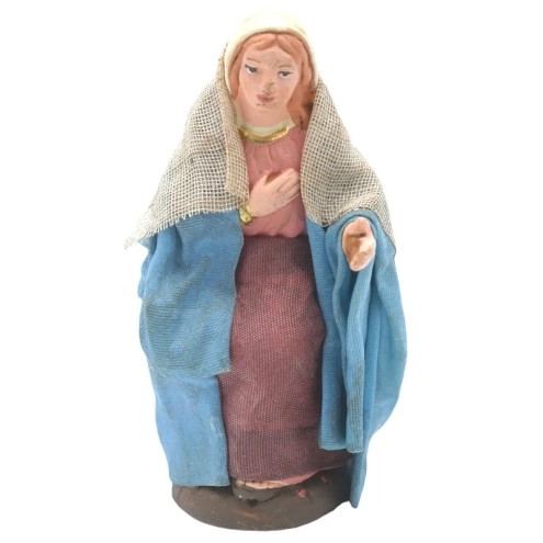 Madonna vestita in stoffa 10 cm