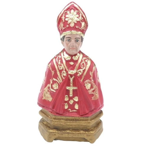 Busto San Gennaro in terracotta 13 cm