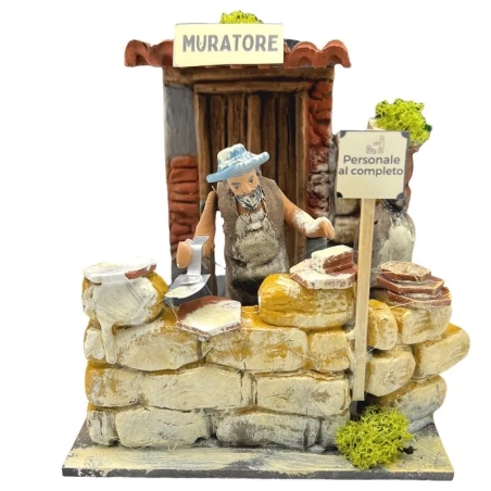 Muratore in movimento 10 cm