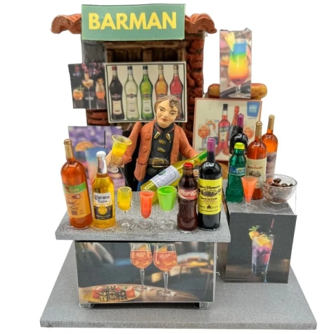 Barman in movimento 10 cm