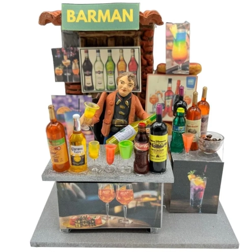Barman in movimento 10 cm