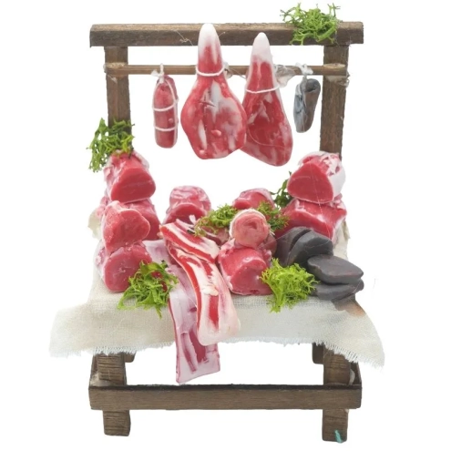 Banchetto con carne in cera per pastori da 10 a 12 cm