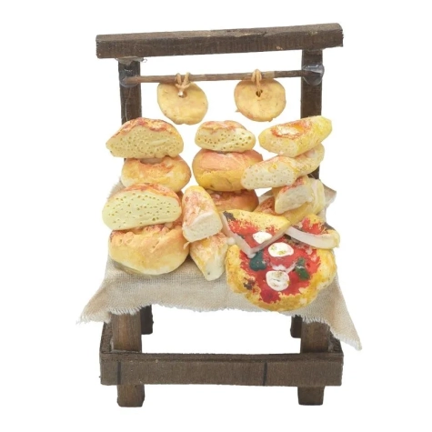 Banchetto con pane in cera per pastori da 7 a 10 cm