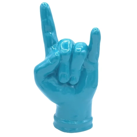 Corna mano turchese in ceramica 21 cm