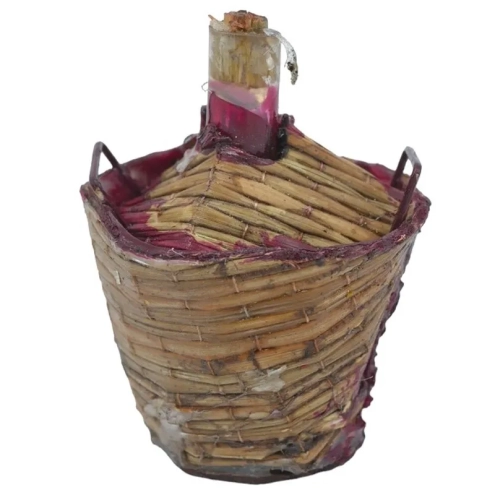 Damigiana con vino paesano per pastori da 12 a 20 cm