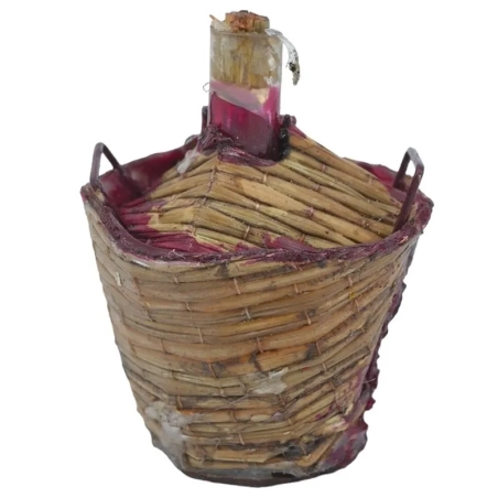 Damigiana con vino paesano per pastori da 12 a 20 cm