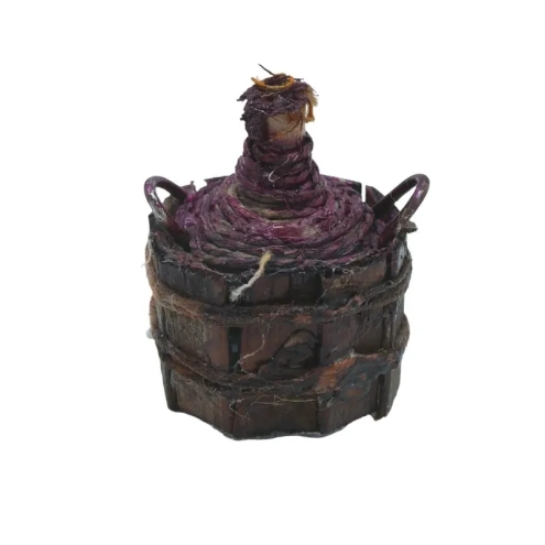 Damigiana  con vino paesano per pastori da 7 a 12 cm