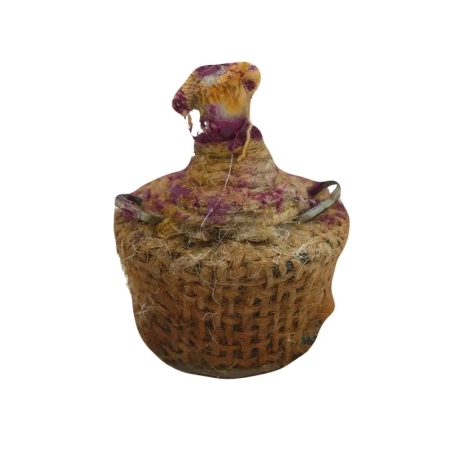 Damigiana  con vino paesano per pastori da 7 a 12 cm