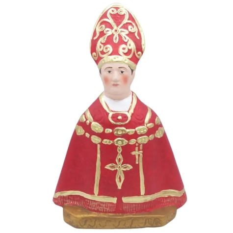 Busto di San Gennaro classico in ceramica 30 cm